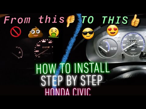 Gauge Cluster/Dashboard LED'S  Install Guide/How to ( Honda Civic 92-00)