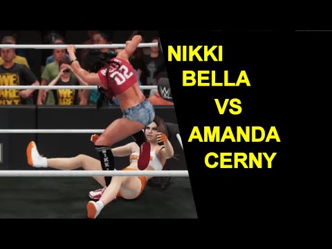 WWE 2K18 Amanda Cerny vs Nikki Bella - Knockout Match