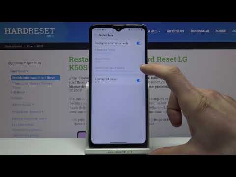 How to change the date and time on the LG K50S - set the date and time