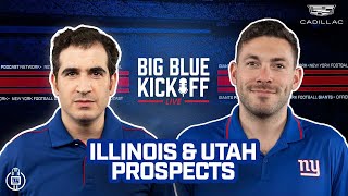 llinois and Utah Prospects | Big Blue Kickoff Live | New York Giants