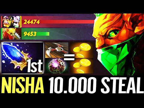 🔥 Bounty Hunter faster farm than Alchemist? — NISHA vs Matumbaman 10.000 GOLD Steal Dota 2 Pro