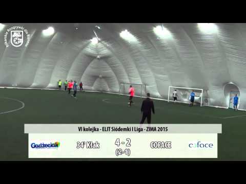 GADŻECIAK 8:2 COFACE - ELIT Siódemki I Liga ZIMA 2015
