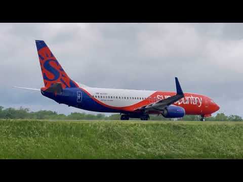 Sun Country Boeing 737-800 Inaugural Flight from Buffalo To Minneapolis On Thursday June 9, 2022