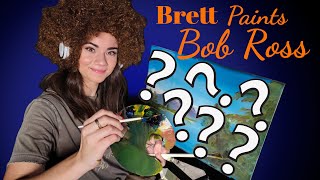 Brett Cooper Attempts To Paint Like Bob Ross