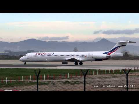 [FULL HD] Swiftair MD-83(DC-9-83) [EC-KCX] EPIC SOUND TAKE-OFF Barcelona-El Prat