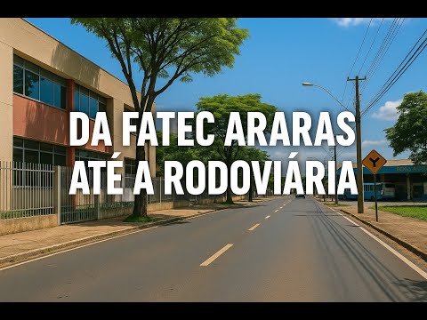 📍 Da FATEC até a rodoviária - Araras, SP