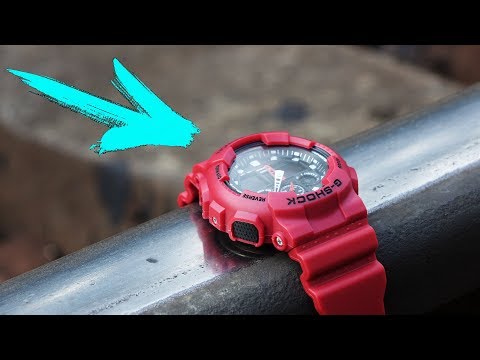 G-SHOCK WATCH VS TRAIN CHALLENGE!!! DO NOT REPEAT!!!