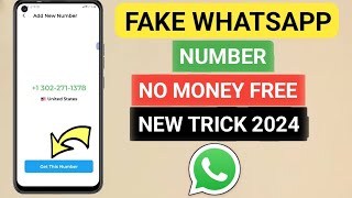 Whatsapp Acount With USA Number 2024 - 100% Free || No Money || Fake Whatsapp Kese Banai