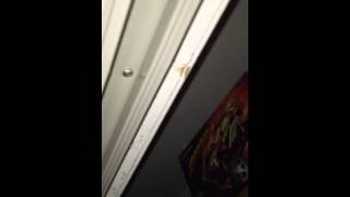 Sliding closet doors kept falling off