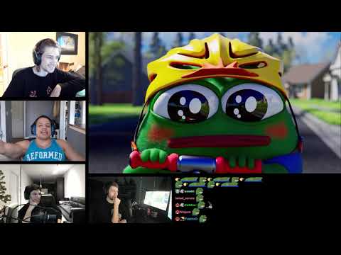 xQc, Soda, Tyler1, Train reacts to "Spending time without your favorite streamer - Peepo Animation"