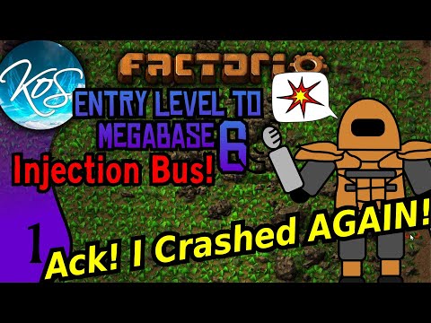 Factorio - Entry Level to Megabase 6: Injection Bus 1 - I Wanna Go to Space Driving School! Tutorial