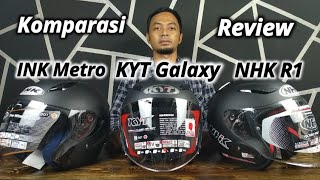 Download lagu Comparison of INK Metro Helmet   KYT Galaxy Flat   NHK R1 mp3