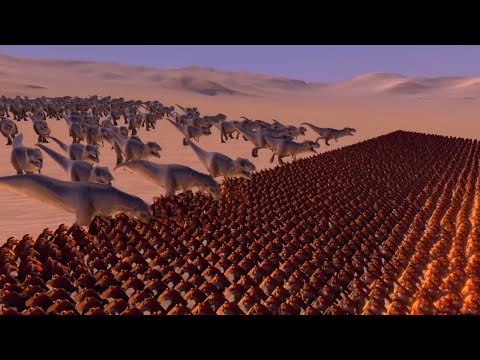 15000 SPARTANS vs 500 T-Rex - Ultimate Epic Battle Simulator