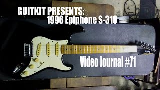 Video thumbnail for Guitkits Video Journal #71: 1996 Epiphone S-310 Strat Copy Batwing (Korea) by Bhabhi Guitkit