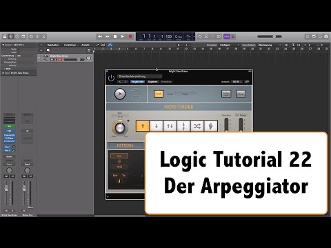 Logic Pro X deutsch Tutorial Teil 22 - Krasse Arpeggios!! :o (Logic Pro X Arpeggiator Tutorial)