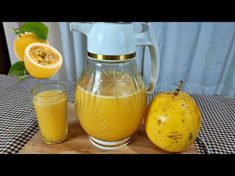 How to Make Natural Passion Fruit Juice Quickly and Easily