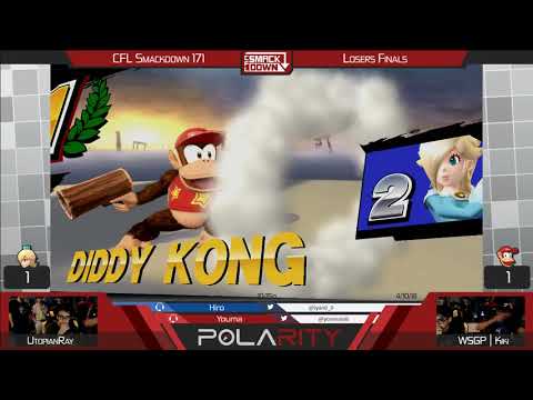 CFL Smackdown 171 WiiU - UtopianRay (Rosalina) vs WSGP | Kiki (Diddy Kong) - Losers Finals