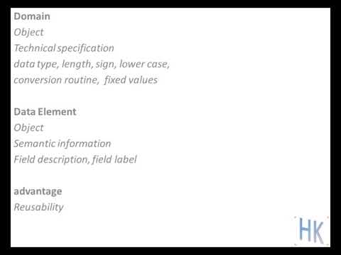 2 sap abap domain , data element and advantages #harikishorepoetabap