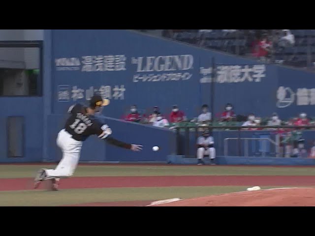 【4回裏】ホークス・武田 転がりながらの好送球で出塁許さず!! 2021/6/24 M-H