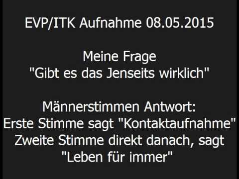 EVP/ITK Tonbandstimmen - Aufnahme 08.05.2015 "Leben für immer"
