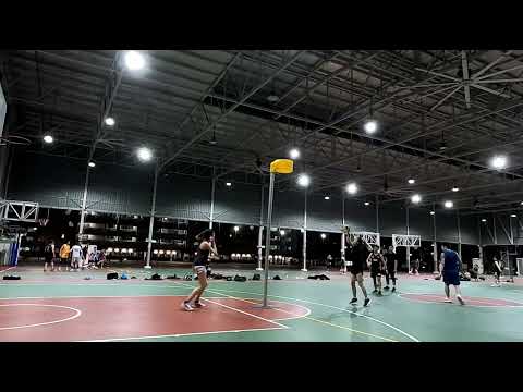 Korfball Warm Up Drill - Change of direction step-back shot (Close range)