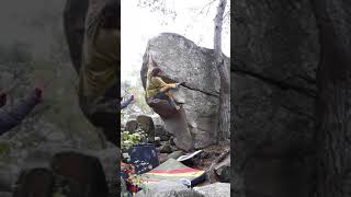 Video thumbnail of La Théorie du Chaos, 7b+ (sit). Fontainebleau