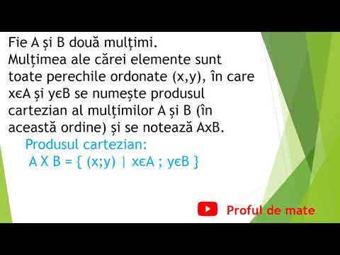 LECȚIA 29:   Produsul cartezian
