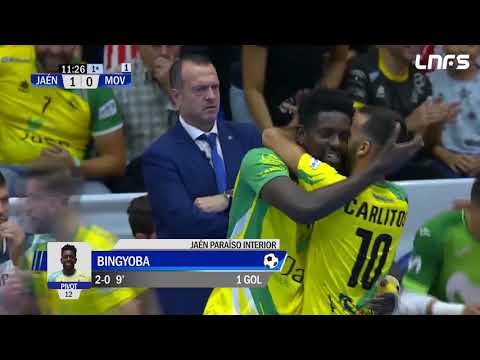 Gol Bingyoba (2-0) Jaén Paraíso Interior - Movistar Inter. J4, 1Div. LNFS