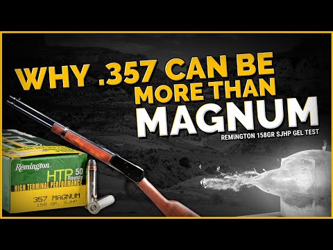 Why .357 Can Be Sometimes Be More Than Magnum: Remington 158gr SJHP 16" Gel Test