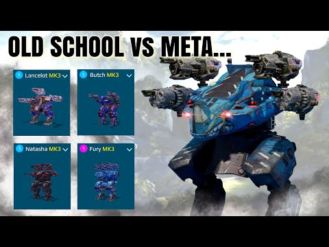 [WR] OLD SCHOOL VS UGLY META | Rhino, Fury, Butch, Natasha, Lancelot | War Robots Gameplay