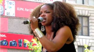 Leela James, Music &amp; Miss You, City Hall Park, NYC 8-28-10