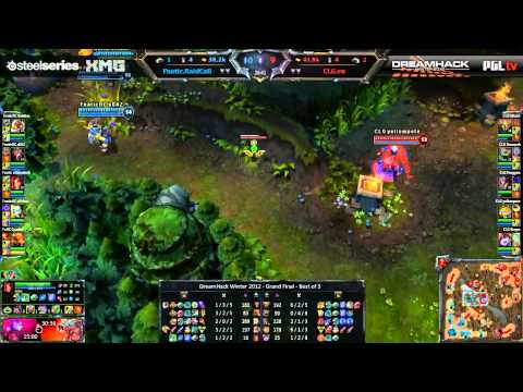 DreamHack Winter 2012 - League of Legends - Grand Final - CLG.eu vs Fnatic.RaidCall - Match #1