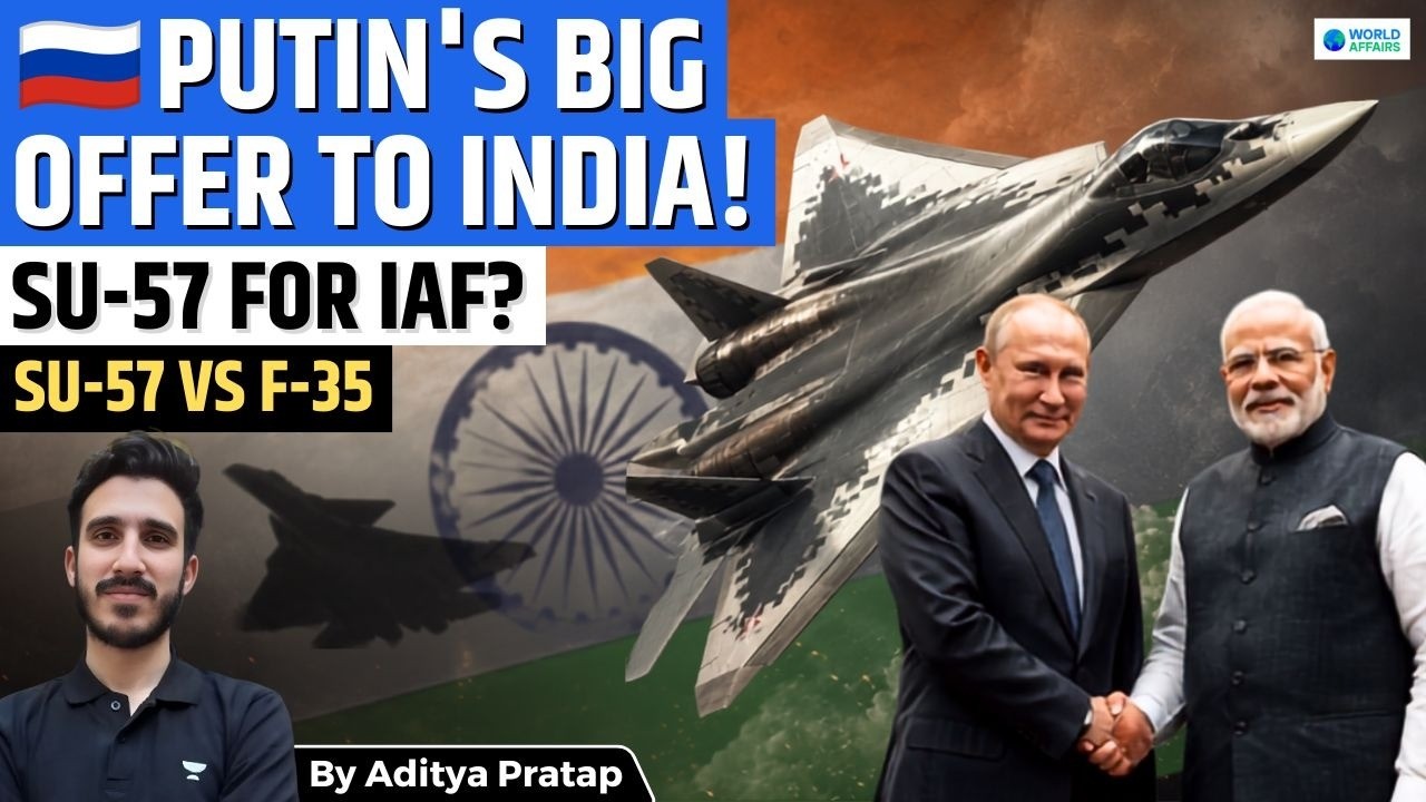 India’s 5th-Gen Fighter Hunt: Why Su-57 Offer from Vladimir Putin Matters