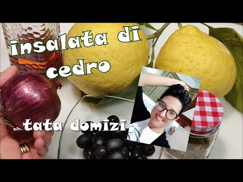 Insalata di cedro. Un contorno speciale per accompagnare una bella grigliata di carne.