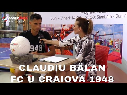 Claudiu Balan, atacantul FC U Craiova 1948 în mini studioul Padbol România!
