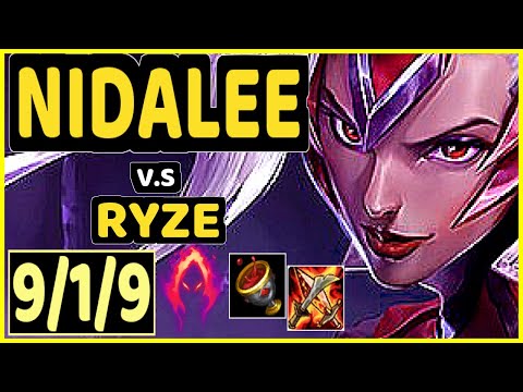 CBOI (NIDALEE) vs RYZE - 9/1/9 KDA JUNGLE GAMEPLAY - EUW Ranked GRANDMASTER