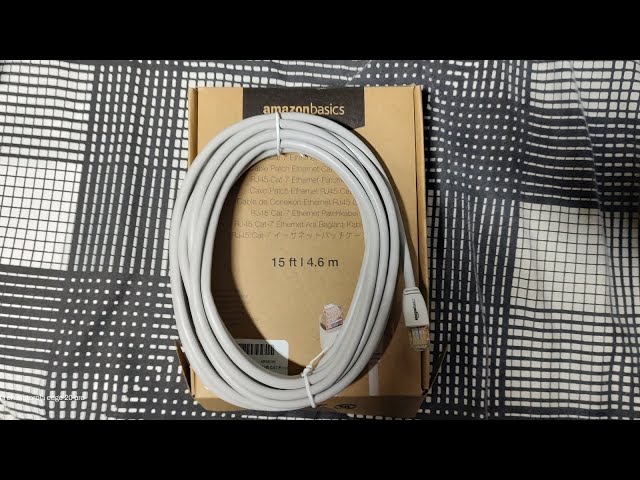 Vídeo relacionado con Amazon Basics Cable de red Gigabit Ethernet RJ45 Cat-7 plano, 9.1 m, Blanco