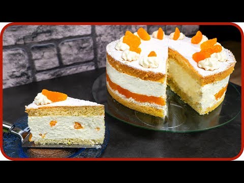 Kinderleichte Käsesahnetorte | schnell gemacht mit Mandarinen