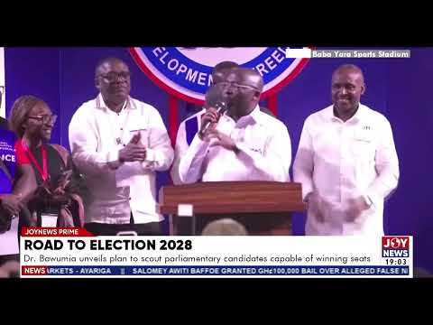 Dr. Bawumia unveils plan to scout parliamentary candidates capable of winning seats.