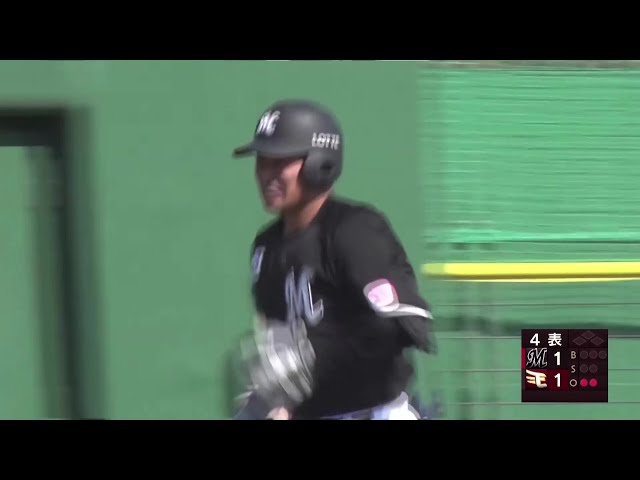 【ファーム】勝ち越しの一発!! マリーンズ・石垣雅海 レフトへの満塁ホームランを放つ!! 2025年3月26日 東北楽天ゴールデンイーグルス 対 千葉ロッテマリーンズ