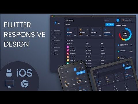Responsive Admin Panel or Dashboard - Flutter UI - Speed Code