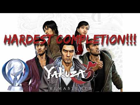 I Completed the Hardest Yakuza Game | Yakuza 5 Remastered Completion & Platinum