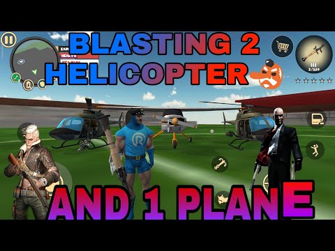 BLASTING 2 HELICOPTER AND 1 PLANE| ROPE HERO VICE TOWN|#THEOKTALK|#3