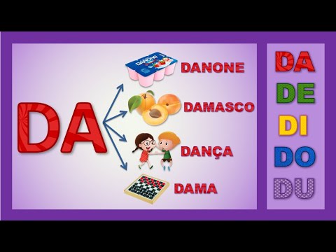 Família Silábica da Letra D || Alfabetização || Adivinhas, leitura e imagens || DA DE DI DO DU ||