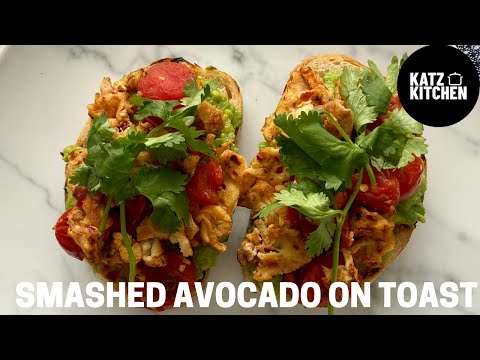 CHEESY Smashed Avocado On Toast With Spicy Scrambled Eggs