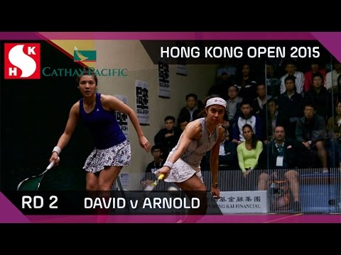 Squash: Hong Kong Open 2015 - Women's Rd 2 Highlights: David v Arnold