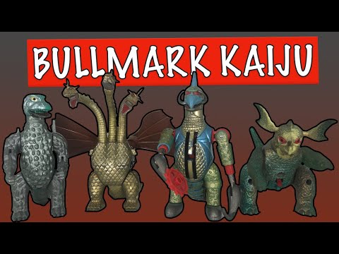 Vintage Japanese Bullmark Kaiju Toys from the 1970s: Godzilla, King Ghidorah, Gigan, Baragon