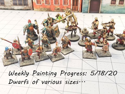 Weekly Painting Progress: Dwarfs dwarfing other dwarfs. 5/18.20