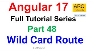 Angular 17 Tutorial For Beginners #48 - Wild Card Routes | Angular 17 Tutorial
