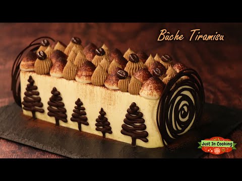 Tiramisu Yule Log (Bûche de Noël)